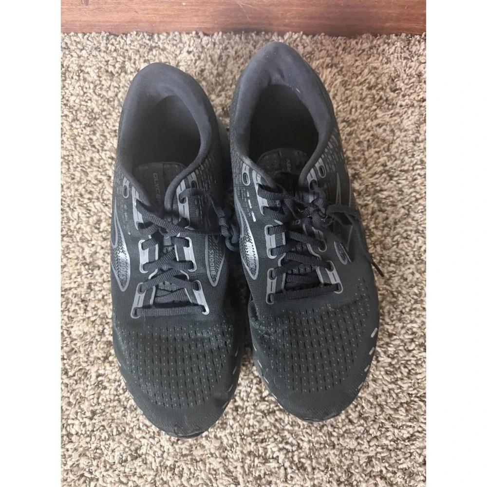 Brooks Glycerin 20 Men's 12 2E Wide Black Running Shoes Athletic Sneakers Casual